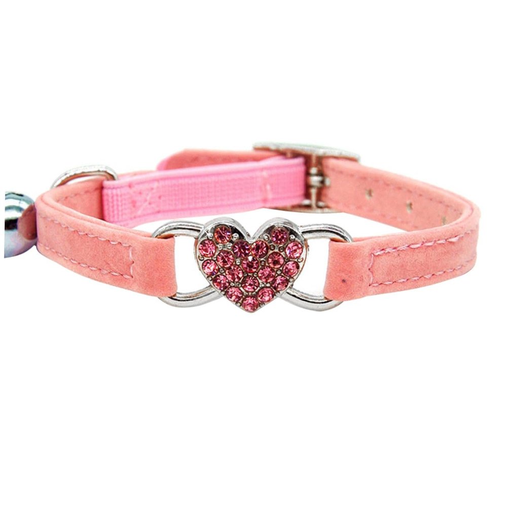 TOYANDONA Adjustable Cat Collar with Rhinestones and Bell