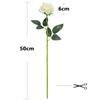 JIEOU Pack of 2 Artificial White Roses view 2