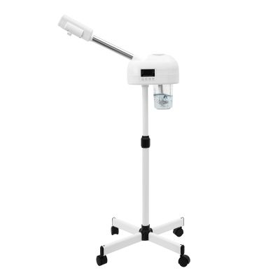 750W Facial Steamer with Warm Mist and Humidifier, White, for Salon and Home