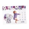 Flannel Elephant Baby Photo Blanket for Newborn Photography view 4