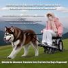 Dog Pull Cart with Seat, Removable Extended Trailer for 10–60 kg Dogs view 2