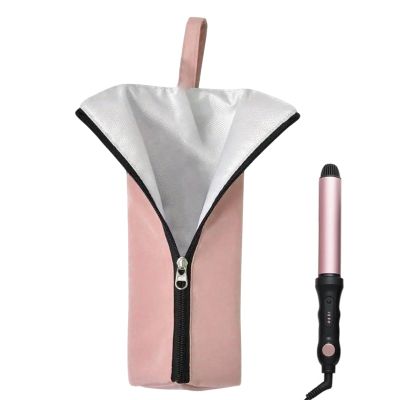 Generic Curling Iron Travel Bag, Heat-Resistant Flat Iron Organizer