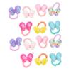 BESTonZON 14-Piece Glitter Hair Ties with Sequin Bows for Toddlers and Girls view 1