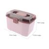LABRIMP Portable Medicine Box with Handle, Multiple Compartments and Dividers view 2
