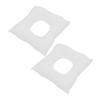 PENIKOKO 2-Piece White Breathable Cotton Face-Down Pillows, Non-Slip Spa Cradle Pillows for Beauty Salons and Home Use view 1