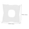 PENIKOKO 2-Piece White Breathable Cotton Face-Down Pillows, Non-Slip Spa Cradle Pillows for Beauty Salons and Home Use view 2