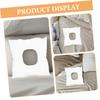 PENIKOKO 2-Piece White Breathable Cotton Face-Down Pillows, Non-Slip Spa Cradle Pillows for Beauty Salons and Home Use view 3