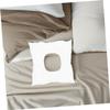 PENIKOKO 2-Piece White Breathable Cotton Face-Down Pillows, Non-Slip Spa Cradle Pillows for Beauty Salons and Home Use view 4