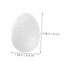 Cabilock 60 Lightweight White Foam Eggs for DIY Crafts view 2
