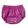 TIANXIAOQWE Shiny PVC Panties for Adults, Wet-Look High-Waisted Lingerie, Black, XS view 4
