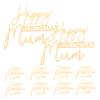 HONITANO 10-Piece Acrylic Birthday Cake Decorations for Cakes and Cupcakes view 1