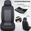 Protective Seat Covers for Jaguar D-Max, 2018 and Newer, Black/Gray TF4 view 3