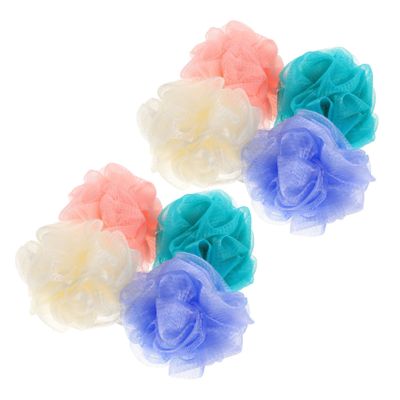 8-Piece Polyethylene Mesh Shower Sponges for the Bathroom