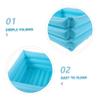 Inflatable PVC Foot Bath for Home and Travel, Foldable view 3