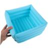 Inflatable PVC Foot Bath for Home and Travel, Foldable view 4