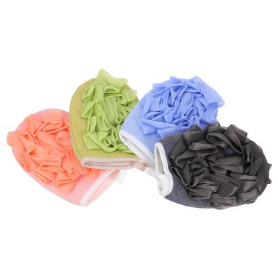 Pack of Double-Sided Shower Gloves Made of Viscose Fiber and Pe