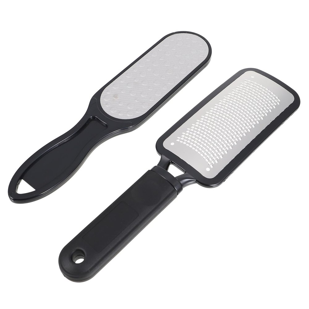 Gatuida 2-Pack Stainless Steel Foot Files for Pedicures, Rust-Resistant Design for Removing Thick Skin