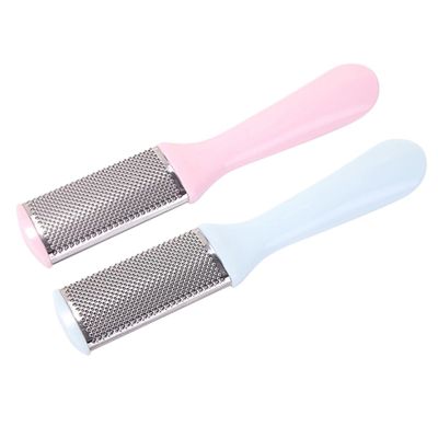 Double-Sided Stainless Steel Foot File, 2-Pack, for Adults