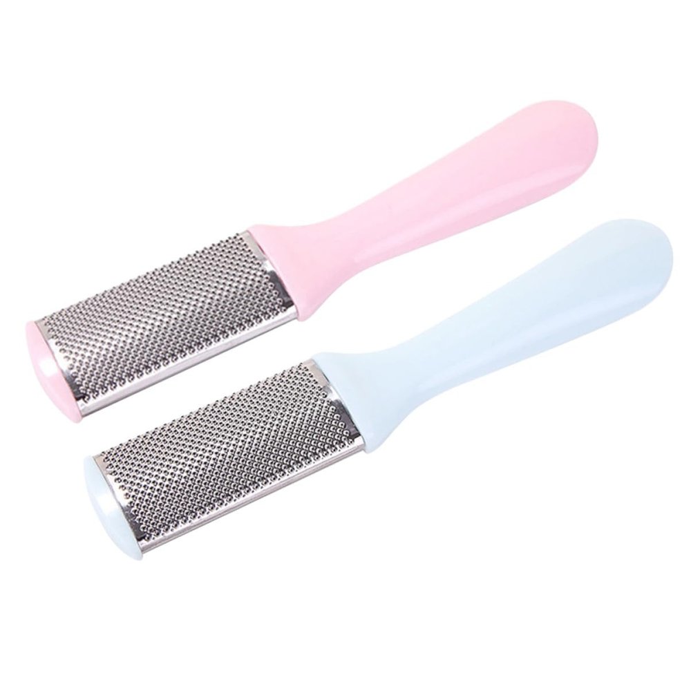 Double-Sided Stainless Steel Foot File, 2-Pack, for Adults