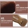 TOGEVAL Wooden-Handle Shaving Brush for Beard Care view 3