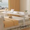VOLDAX Height-Adjustable Overbed Table on Wheels with Gas Spring, 68–103 cm, Metal Frame, White-B, 40 cm/15.7 in view 1