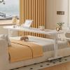VOLDAX Height-Adjustable Overbed Table on Wheels with Gas Spring, 68–103 cm, Metal Frame, White-B, 40 cm/15.7 in view 3