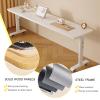 VOLDAX Height-Adjustable Overbed Table on Wheels with Gas Spring, 68–103 cm, Metal Frame, White-B, 40 cm/15.7 in view 4