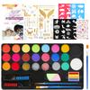 Cadimus Kids Face Painting Set, 20 Water-Based Colors view 1