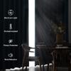 HABEAT 3D Flower Blackout Curtains with Butterfly Pattern, 2-Piece Set, 150 x 166 cm, Design 43-3 view 4
