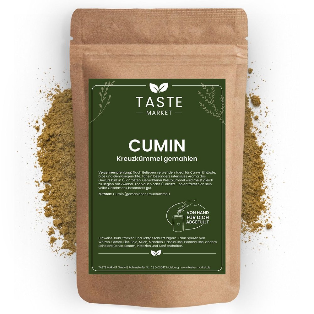 Ground Cumin 200 g – Spice for Curry, Falafel, Dips & Oriental Dishes