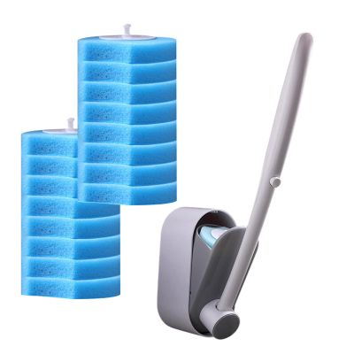 Toilet Cleaning Set with 16 Refill Pads