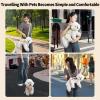 Fafeims Adjustable Oxford Pet Lift Sling with Two Shoulder Straps for Small Dogs and Cats (M) view 4