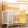 Indestructible Dog Crate with Skylight, Improved Ventilation, Easy to Move and Clean, Ideal for Indoor Use view 3