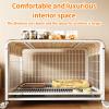 Indestructible Dog Crate with Skylight, Improved Ventilation, Easy to Move and Clean, Ideal for Indoor Use view 4