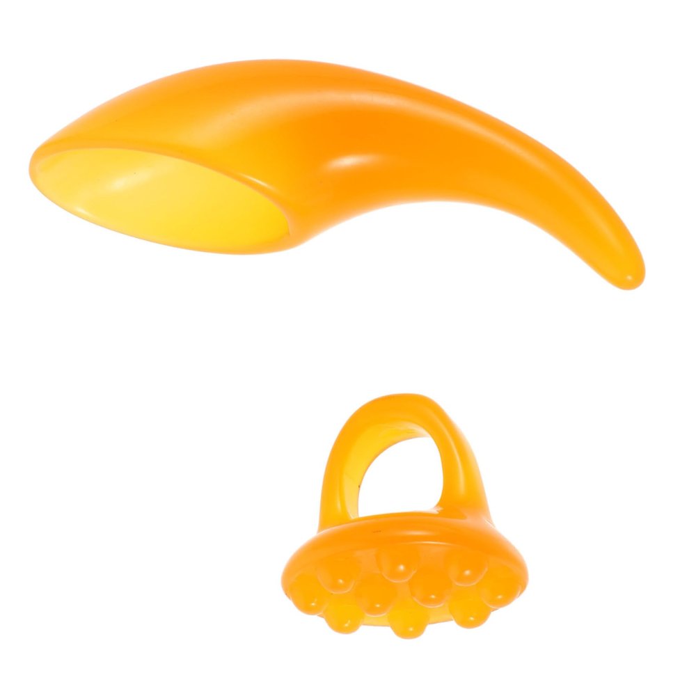 DEARMAMY 2-Piece Facial and Neck Massage Tool Set, Horn-Shaped Gua Sha, Portable and Skin-Friendly