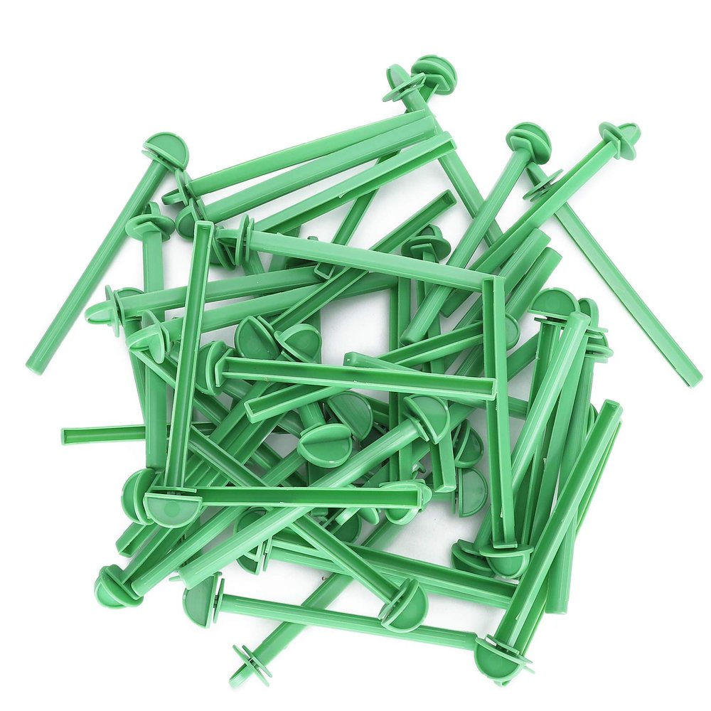 50-Piece Plastic Bird Perch Set, Universal Cage Perches for Parrots and Budgies