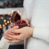 Flaroey Heart-Shaped Ring Box, Jewelry Box, Romantic Wedding Ring Holder, Engagement Ring Box view 2
