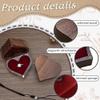 Flaroey Heart-Shaped Ring Box, Jewelry Box, Romantic Wedding Ring Holder, Engagement Ring Box view 3