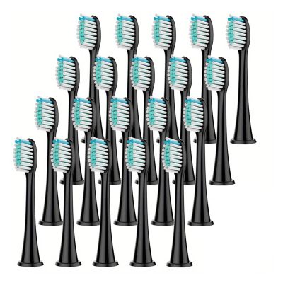 4/8-Piece Replacement Toothbrush Heads Compatible with Philips Sonicare 4100, 6500, 6100, 7500, 5300, 11 (White, 20 pcs)
