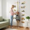 Eclove Kids' Height Chart Wall Sticker, Self-Adhesive Construction Vehicle Wall Decals, 80 x 200 cm view 3