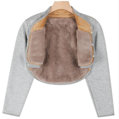 REHOOF Shoulder Warmer for Women, Shoulder Support with Long Sleeves, Shoulder Pads, Breathable Rabbit-Fleece Lining, Arthritis Relief, 3XL (80–90 kg)