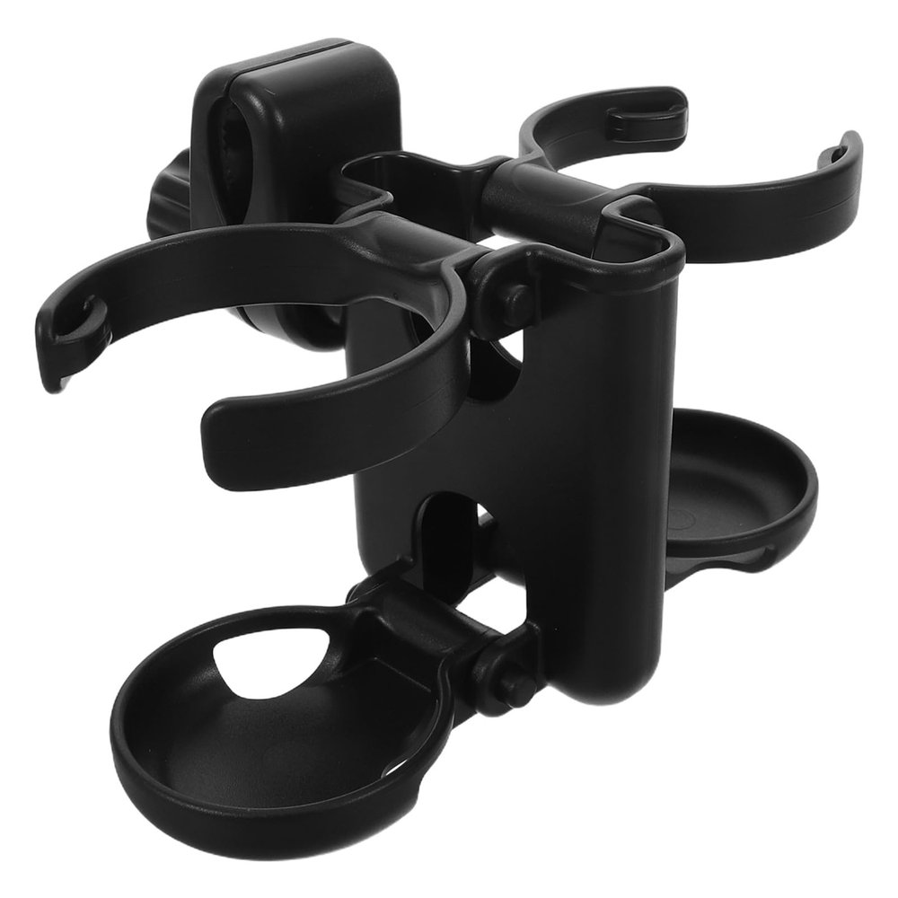 Toyvian Foldable Stroller Cup Holder for Water and Milk Bottles, Removable and Leakproof