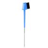 Versatile Green Hair and Eyebrow Brush with Steel Pins and Plastic Handle view 1