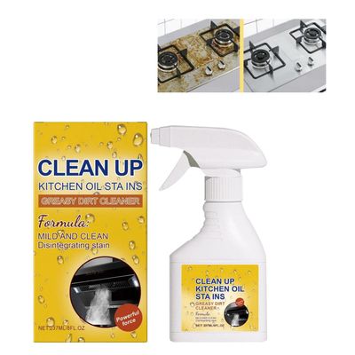 Kitchen Multi-Purpose Oil & Grease Stain Cleaner Spray (White, 1)