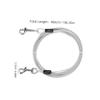 Dog Leash with Stainless Steel Hook and PVC, Silver view 2