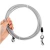 Dog Leash with Stainless Steel Hook and PVC, Silver view 4