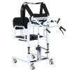 Hydraulic Patient Lift Transfer Chair with 180° Split Seat (Black, A) view 1