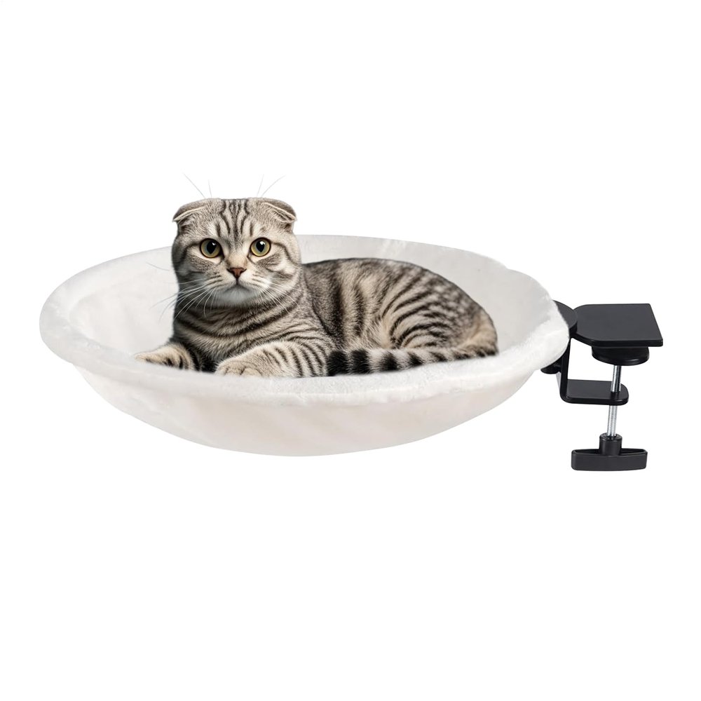 Cozy Ergonomic Washable Non-Slip Cat Desk Bed
