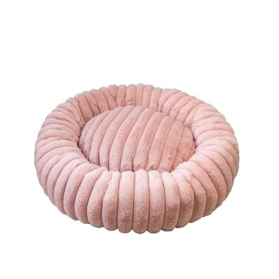 Xiyocadt Round Dog Bed - Plush Donut Pet Bed