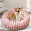 Xiyocadt Round Dog Bed - Plush Donut Pet Bed view 2